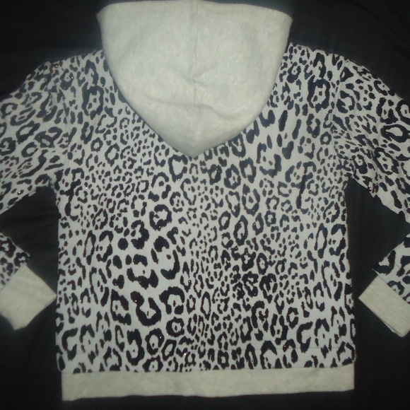 NEW JUICY ANIMAL LEOPARD GRAY BLACK WARM JACKET 14